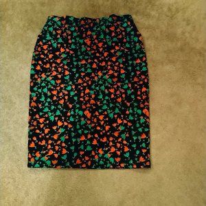 LuLaRoe Medium Flower Print Cassie Skirt